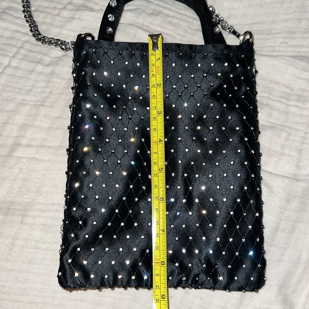 Zara Black Sparkly Handbag - Picture 7 of 8